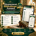 Abonnement Bibliothèque Annuel – 12 mois, 114 sourates et mises à jour gratuites